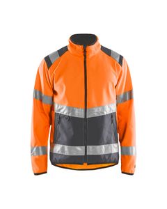 Blakläder® High Vis Softshell Jacke High Vis 4877 2516 in div. Farben, Farbe:high vis orange/mittelgrau, Größe:3XL