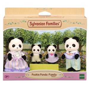 Sylvanian Families 5529 Panda Familie - Figuren für Puppenhaus, Bunt
