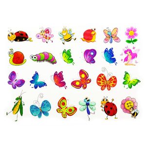Oblique Unique Temporäre Tattoos Klebetattoos Kinder Tattoo Set - Schmetterlinge
