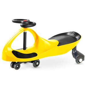 TwistCar, Kleinkinderfahrzeug, Auto Twist Car mit Lenker, Kautschuk Räder, Belastbar bis 120 kg Gelb