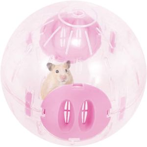 Hamster Ball 16cm, Hamster Laufrad, Kleintier-Kunststoff-Laufrad, interessante Aktivität, die Langeweile aufkommen lässt (Rosa 16cm)