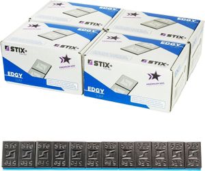 400 Streifen STIX Klebegewichte 60G (12x5G), Stahl, verzinkt, schwarz