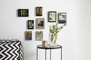 Bilderrahmen 'Simply', 8er Set Deko Wand wohnen Kunst Stil, dezenter Rahmen