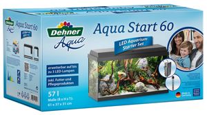 Dehner Aqua Aquarium Starterset 60, ca. 61 x 31 x 37 cm, inkl. Futter und Pflegeprodukten