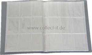 Leere Sammelmappe - 32 Seiten (576 Karten) - Ideal für Sammel Bilder/Karten - Farbe Neutral