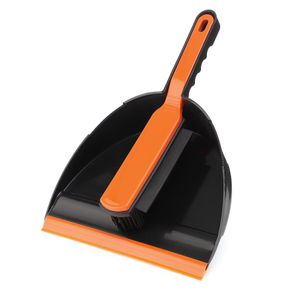 MAGIC BROOM Universal – Handfeger & Schaufel, anthrazit/orange