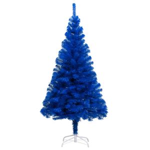 vidaXL Kš¹nstlicher Weihnachtsbaum mit St?nder Blau 180 cm PVC