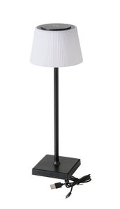 LED dobíjacia stolová lampa Touch XL - cca 38x13 cm - 3 nastaviteľné biele farby / kov s rebrovaným tienidlom