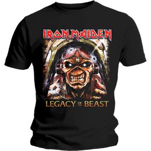 Iron Maiden - "Legacy Aces" T-Shirt für Herren/Damen Uni RO990 (XL) (Schwarz)