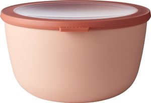 Mepal - Cirqula Vorratsdose Multi Schüssel & Schalen Rund - Aufbewahrungsbox & Frischhaltedosen mit Deckel - 3000 ml - Nordic Blush