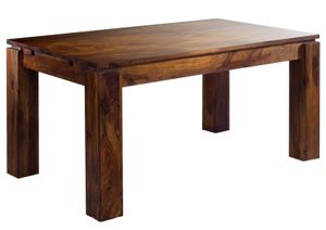 MASSIVMOEBEL24 Esstisch mit Ansteckplatten Sheesham 180-220/260x90x76 life honey lackiert METRO LIFE #159