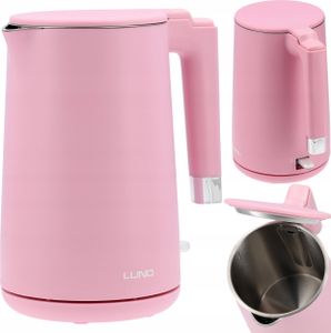 Lund Wasserkocher 2200W 1.5L Rosa Doppelwandig