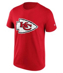 Fanatics - NFL Kansas City Chiefs Primary Logo Graphic  T-Shirt : Rot M Farbe: Rot Größe: M