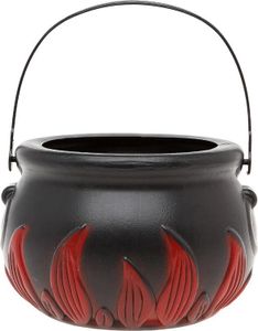 Topf Hexe Halloween Schwarz Bunt 17 cm (1 Stücke)