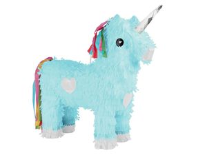 Schlagpinata Einhorn Geburstagdeko , Farbe wählen:blau