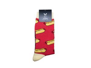 TwoSocks lustige Socken - Hot Dog Socken, Motivsocken für Damen & Herren  Baumwolle Einheitsgröße