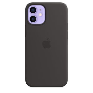 iPhone 12 mini Silicone Case with MagSafe Black/SK