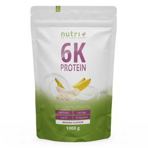 PROTEINPULVER 1kg - 82,8% Eiweiß - Nutri-Plus Shape & Shake ® - pflanzliches Protein Powder - 6-Komponenten Eiweißpulver 1000g ohne Aspartam - Banane
