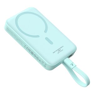 Baseus Magnetische Mini Powerbank 10000mAh 30W mit USB-C Kabel & Baseus USB-C Kabel 60W 0,3m - Blau