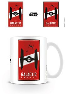 Star Wars - Tie Fighter Logo - Keramik Tasse - Größe Ø8,5 H9,5cm