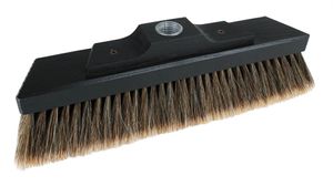 Bürstenhaus Redecker Staubbesen feiner, weicher Stubenbesen mit Gewinde, geschlitztes Rosshaar,36cm