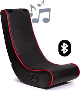 BluMill Gaming Sessel mit integrierten Lautsprechern, Entertainment Gaming Chair Mit Bluetooth Funktion, Platzsparend und Zusammenklappbar