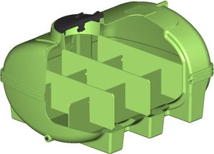 Wasserfass / Transportfass 1000 Liter AQUA-FLEX-PRO grün