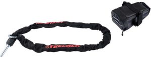 Trelock Einsteckkette ZR 355 100cm, Ø6mm, schwarz, inkl. Satteltasche