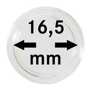 Lindner 2250165P Münzkapseln 16,5 mm-10er Pack