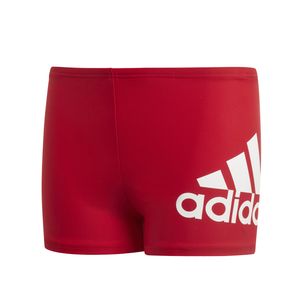 adidas Boxer Badehose aus weichen und elastischem Material für Jungen, Farbe:Rot, Kinder Größen:158