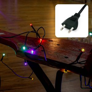 Lichterkette Deko 100 LED bunt RGB Mini Beleuchtung Party Weihnachten Indoor