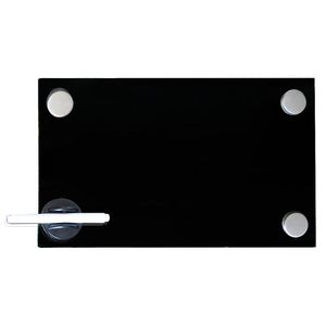 Mucola Whiteboard Magnetic Skleněná magnetická tabule se 3 magnety a perem Magnetická tabule Magnetická tabule Magnetická tabule - 30x50cm černá