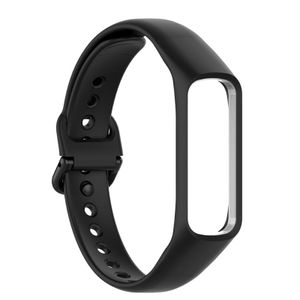 Silikon Armband Ersatz für Samsung Galaxy Fit e R375 Smartwatch Tracker Armband Schwarz