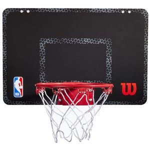 Wilson NBA Forge Team Mini Hoop WTBA3001FRGNBA,  Basketball-Rückwand, Unisex, Schwarz, Größe: One size
