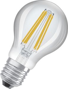 OSRAM LED Stromsparlampe, Filament Birne mit E27 Sockel, Warmweiß (3000K), 5 Watt, ersetzt herkömmliche 75W-Leuchtmittel, besonders hohe Energieeffizienz und stromsparend, 1er-Pack