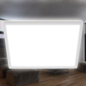 LED Panel BRILONER LEUCHTEN SLIM, 18 W, 2400 lm, IP20, weiß, Kunststoff, 29,3 x 29,3 x 2,8 cm