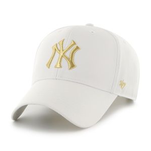 MLB New York Yankees ’47 Basecap Cap MVP Kappe Baseballcap 195000597275 weiß Metallic