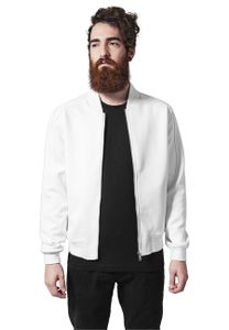 Bunda Urban Classics Neopren Zip Jacket white - XL
