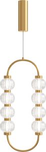 Maytoni  Pendelleuchte Amulet LED incl. Gold aus Silicone und Glas , Metall 700 Lumen 16W für Küche, Schlafzimmer, Wohnzimmer, Esszimmer, Lobby