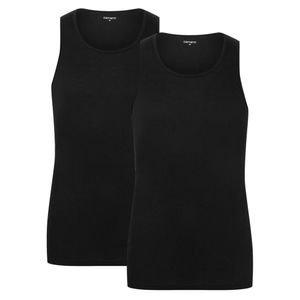 Camano Tank Top 2er-Pack mit flachen Nähten black L