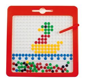 Magnetspiel Kunterbunt Zeichentafel-Zaubertafel mit farbigen Plättchen