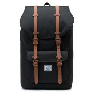 Herschel Little America Backpack Laptop Rucksack Trekkingrucksack 10014, Farbe:Black/Saddle Brown