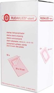 NOBA Rudavlies sterile Wundpflaster 50 Stück 20 cm x 10 cm
