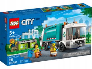 LEGO 60386 City Müllabfuhr, Müllwagen Spielzeug mit Mülltonnen für Kinder ab 5 Jahren, Lern- und Sortierspielzeug, Serie Nachhaltiges Leben