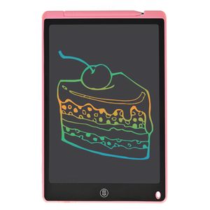 LCD Schreibtafel Tablet 12-Zoll-Farbbildschirm mit Stift Zeichnen Schreiben Notizen hinterlassen Nachrichten für Kinder Jungen Mädchen & Erwachsene Rosa Spieltafeln