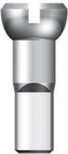 Vsuvka do špice 14 Polyax 14mm strieborná mosadz (100ks)