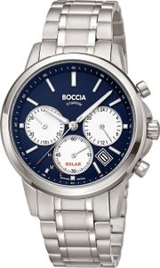 Boccia Uni Armbanduhr Titan 3742-03 Chronograph, Solar Boccia Uni Armbanduhr Titan 3742-03 Chronograph, Solar