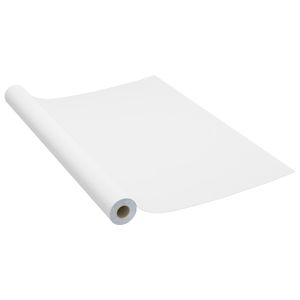 vidaXL Samolepiaca fólia na nábytok biela 500 x 90 cm PVC
