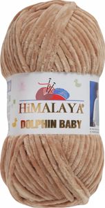 Strickfein Himalaya Dolphin Baby super Bulky Chenille Garn Wolle strickgarn 100 gr 80365 - braun