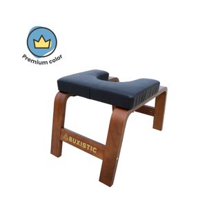 Buxistic® Yoga Kopfstand-Hocker Yoga Stuhl  kopfstandstuhl Multifunktionshocker Premium wood color